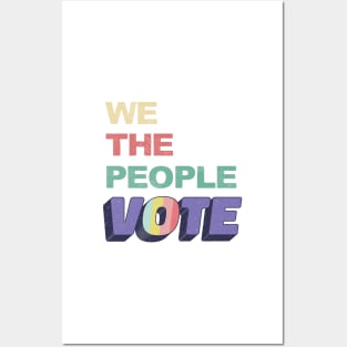 We The People Vote 2020 Retro Vintage Posters and Art